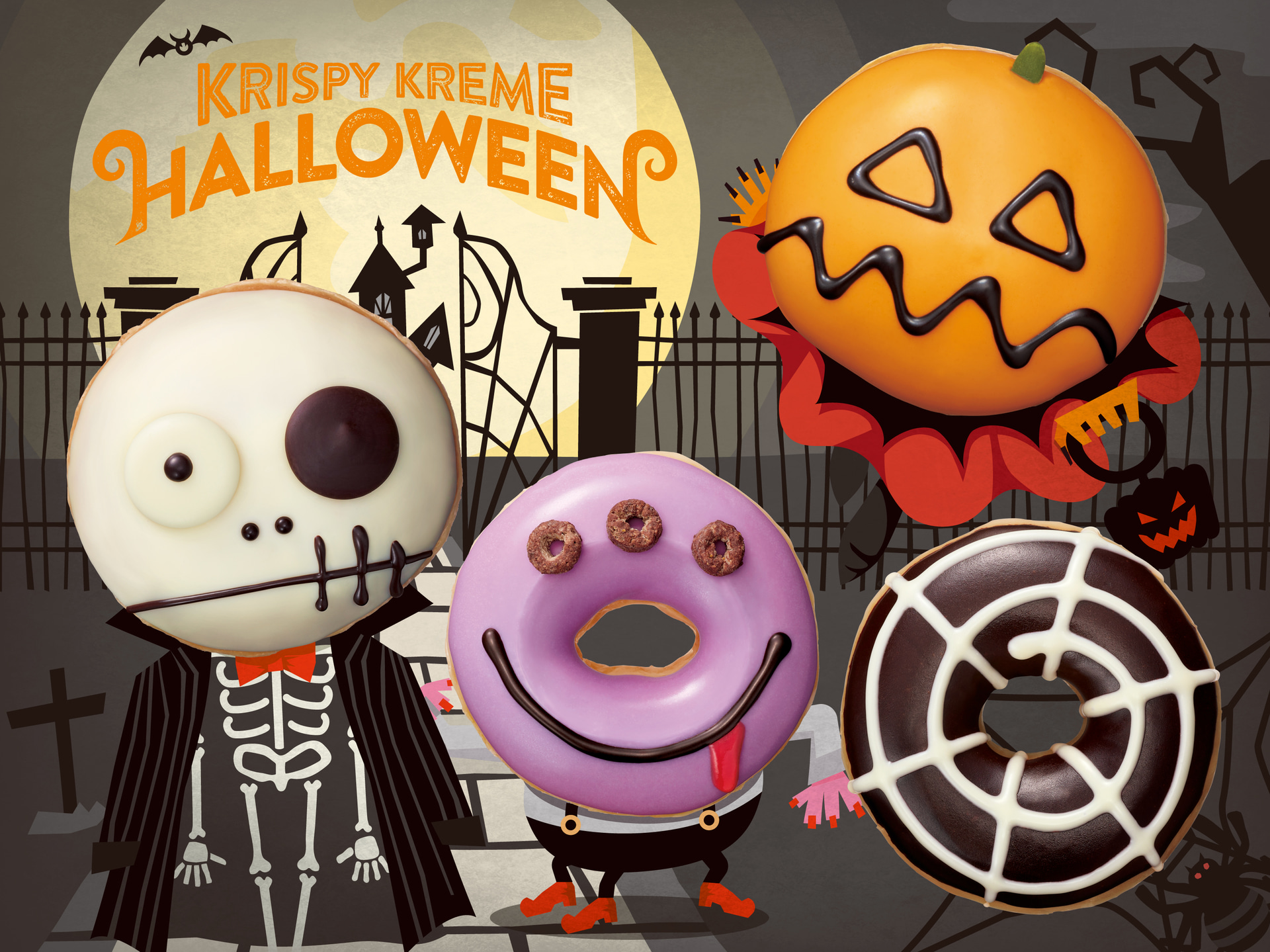 クリスピー・クリーム・ドーナツのハロウィンドーナツ「KRISPY KREME HALLOWEEN」
