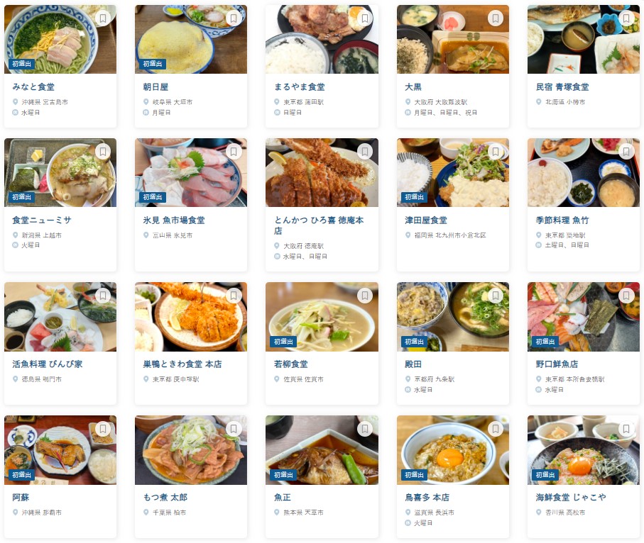 食べログ 食堂 百名店 2024