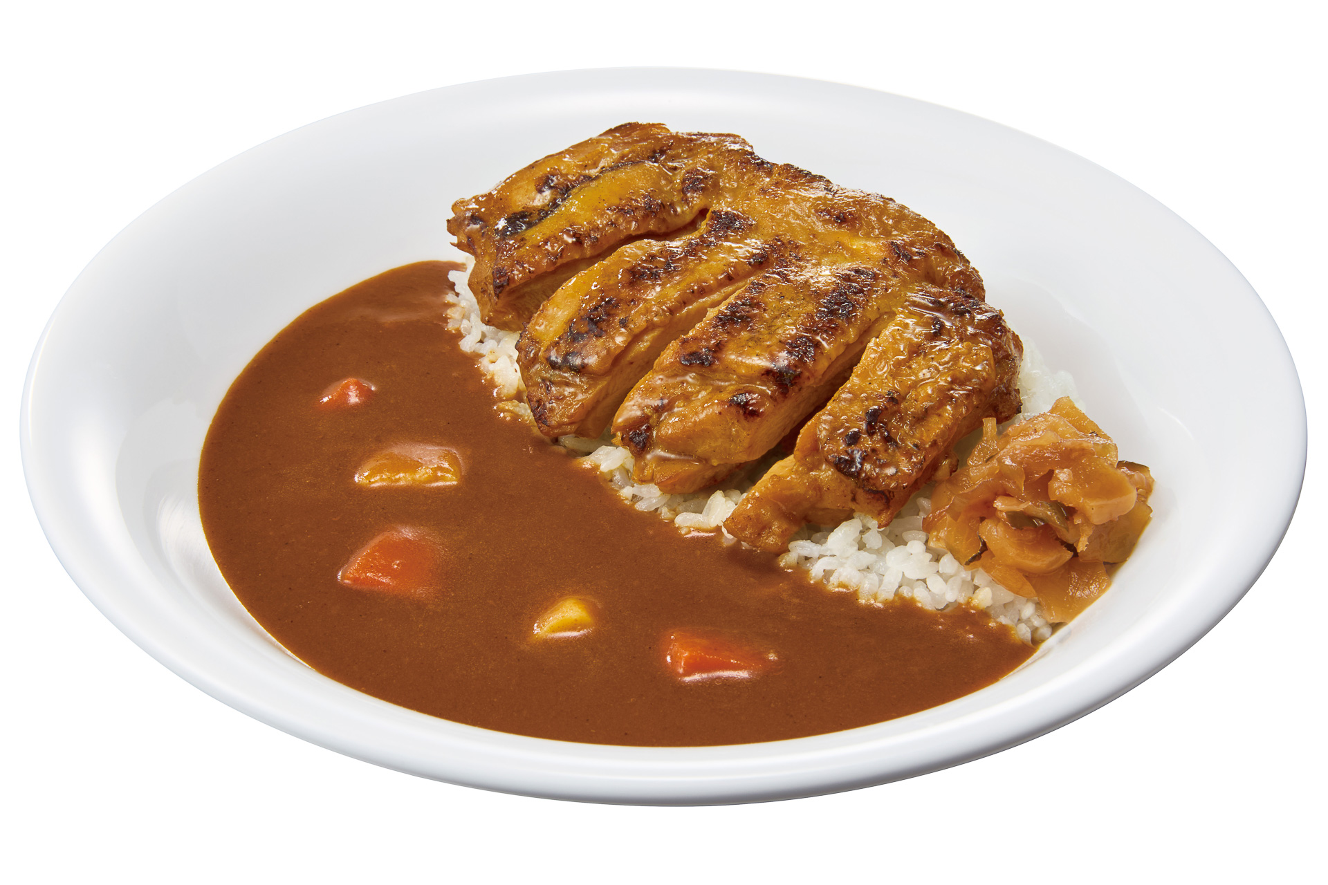 「やわらかチキンカレー」（ミニ690円、並盛 790円、大盛 930円、メガ 1190円）