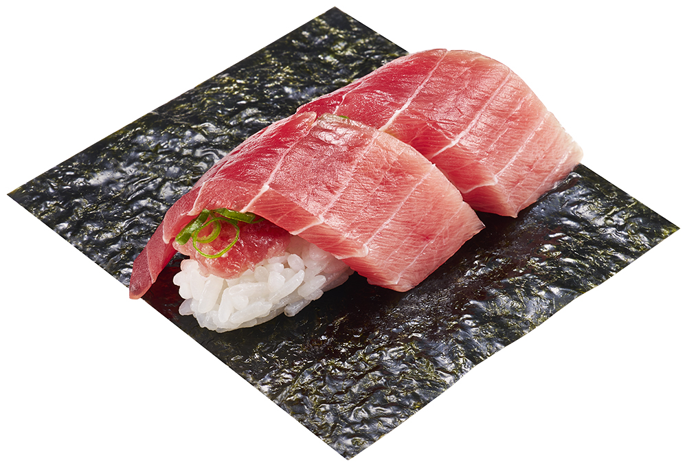 「天然インド鮪中とろとねぎとろ手巻」（400円～）