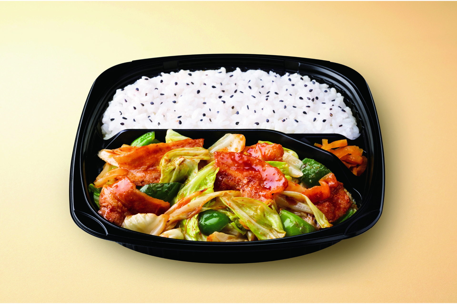 「3種の醤仕立て！回鍋肉弁当～1日に必要な野菜の1/2使用～」（646円）