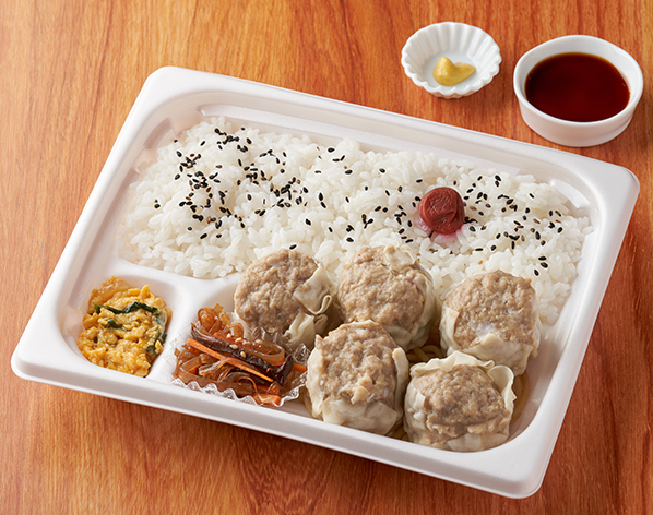 「ごま油の香り！こだわり肉シュウマイ弁当」（598円）