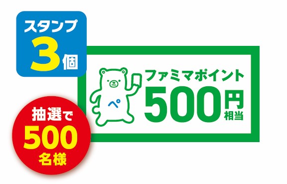 「ファミマポイント」（500名）
