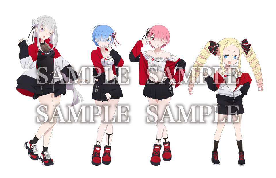 Re:ゼロから始める異世界生活 ピザハット クリアファイル 全4種セット ピザハット限定Re:ゼロ クリアファイル 4種セット