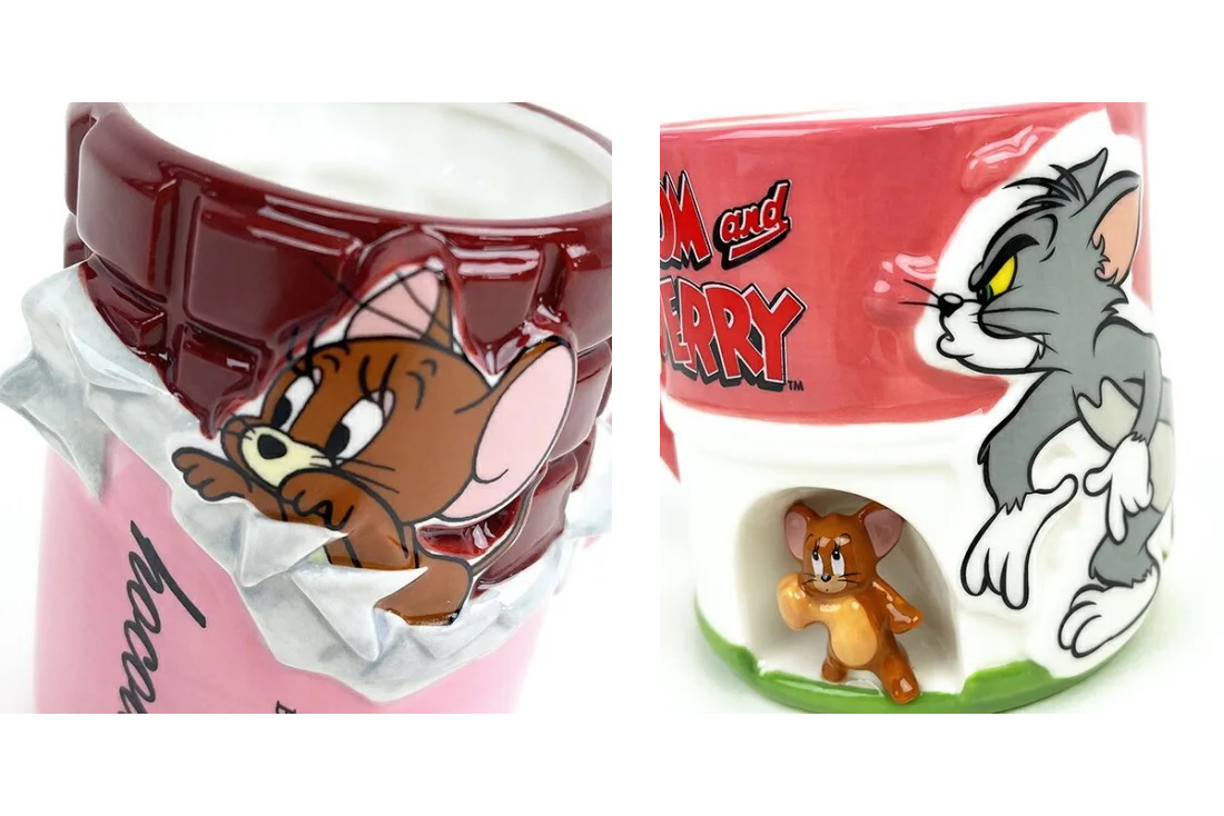 ジェリーをマグカップに立体的にデザイン