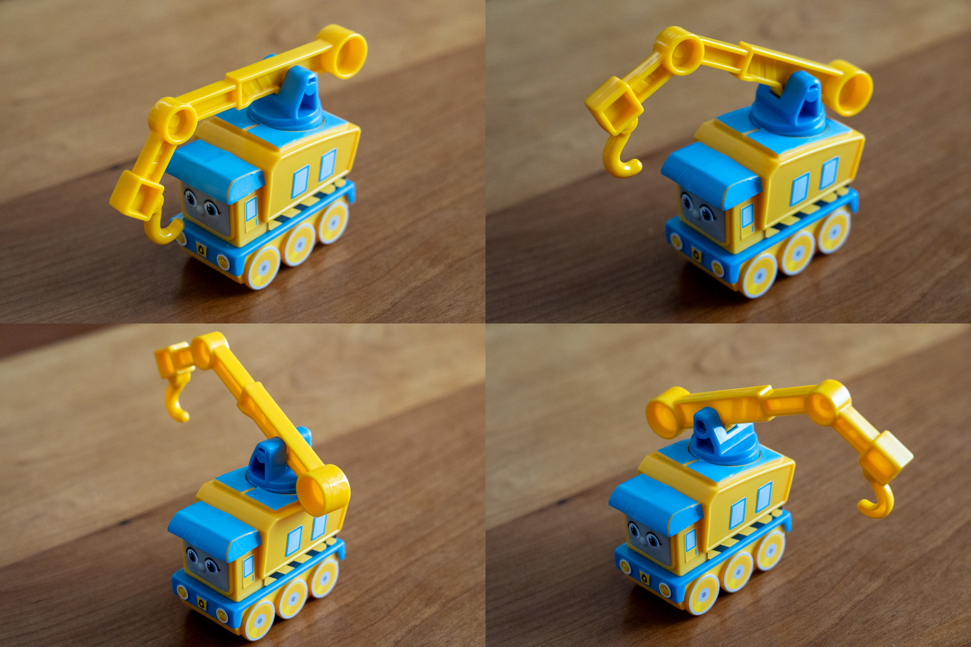 クレーンが360度回転する