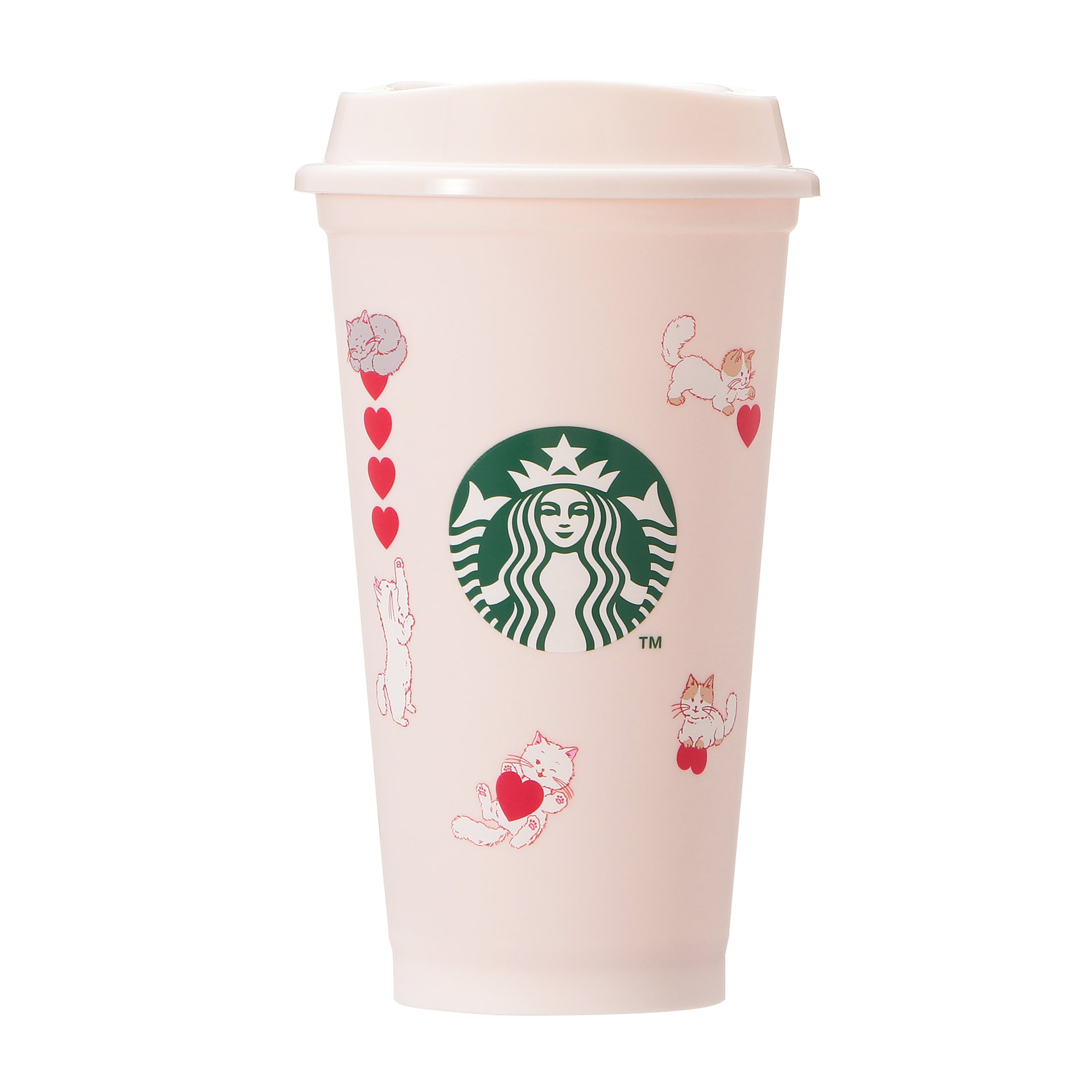 「バレンタイン2025リユーザブルカップ473ml」（550円）