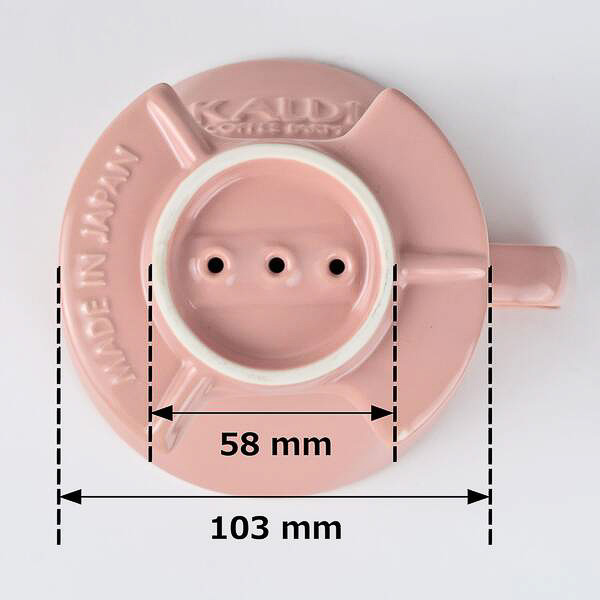 つかい心地にこだわったコーヒードリッパー（ペールピンク）