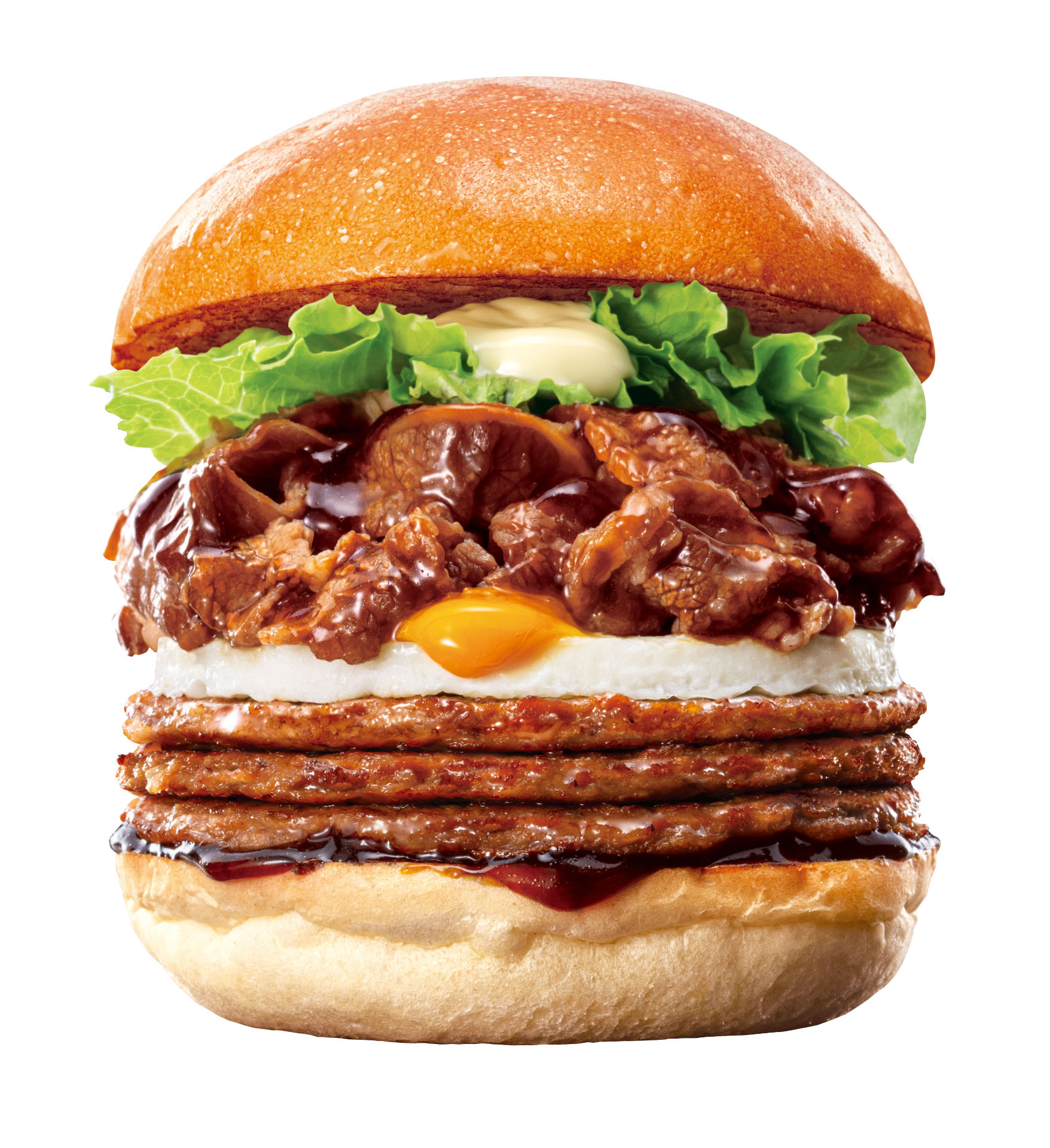 「キング とろたま牛すき焼きバーガー」（1090円）