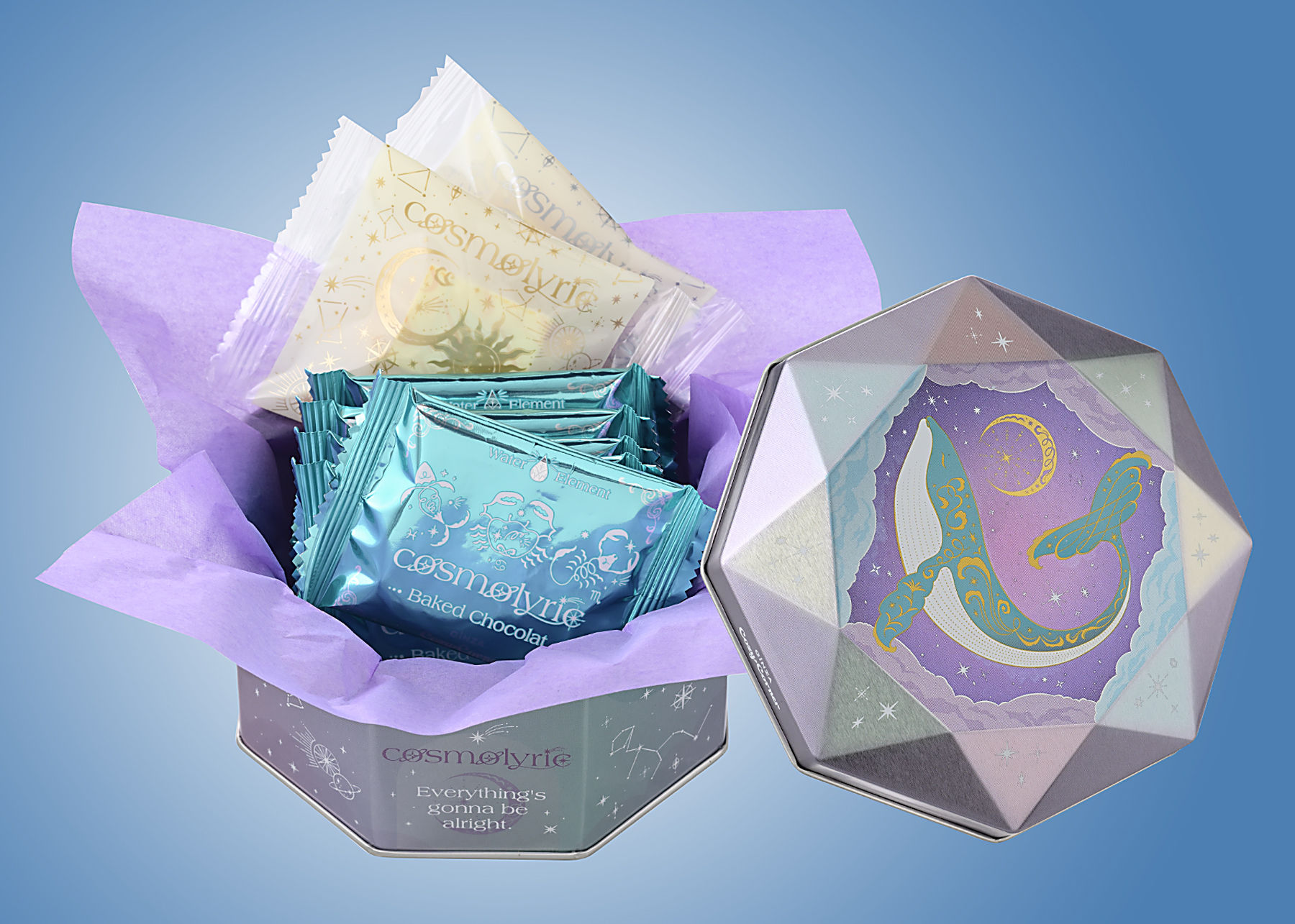 「夢色くじらと月の缶（7個入）」（1404円）