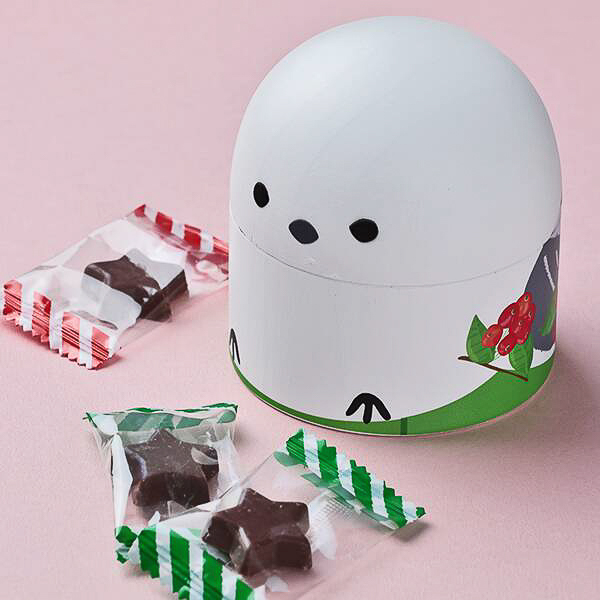 シマエナガデザインがかわいい木製の箱