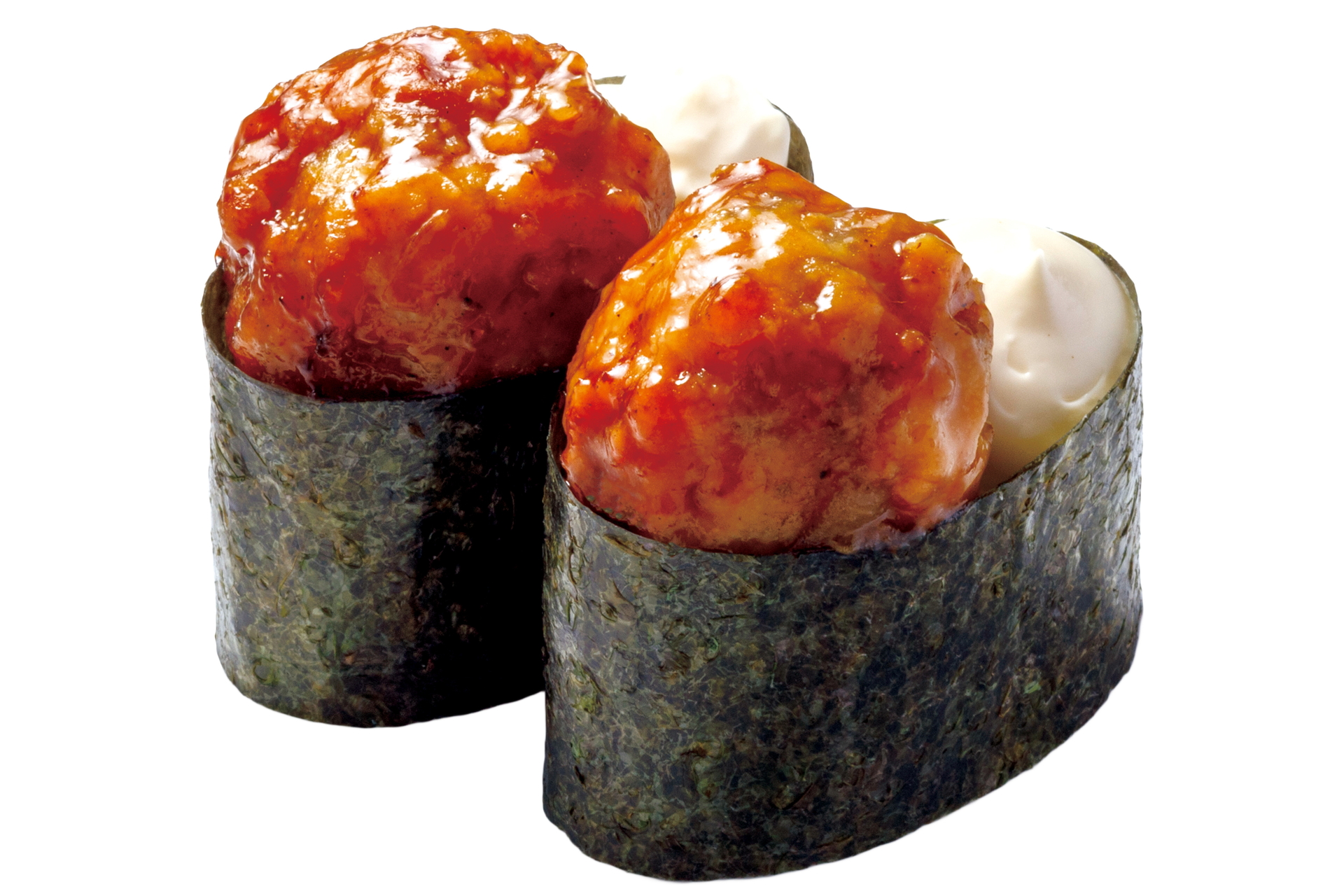 「鴨つくね軍艦」（110円）