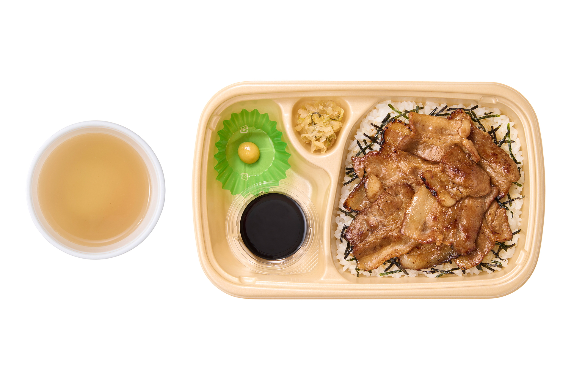 テイクアウト「三元豚まぶし定食 だし付き」（930円）