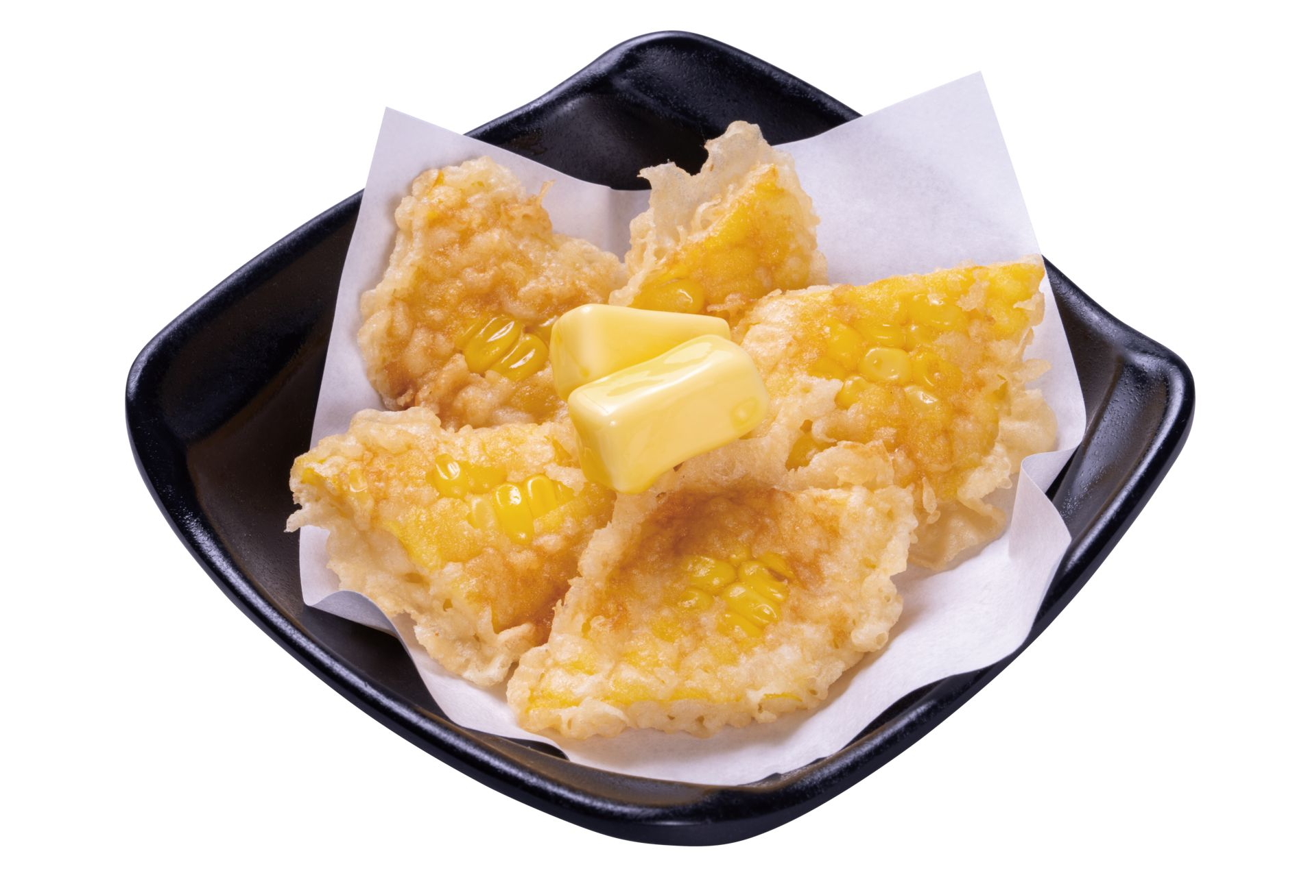 店内揚げ「コーン天バター醤油仕立て」（1貫430円）