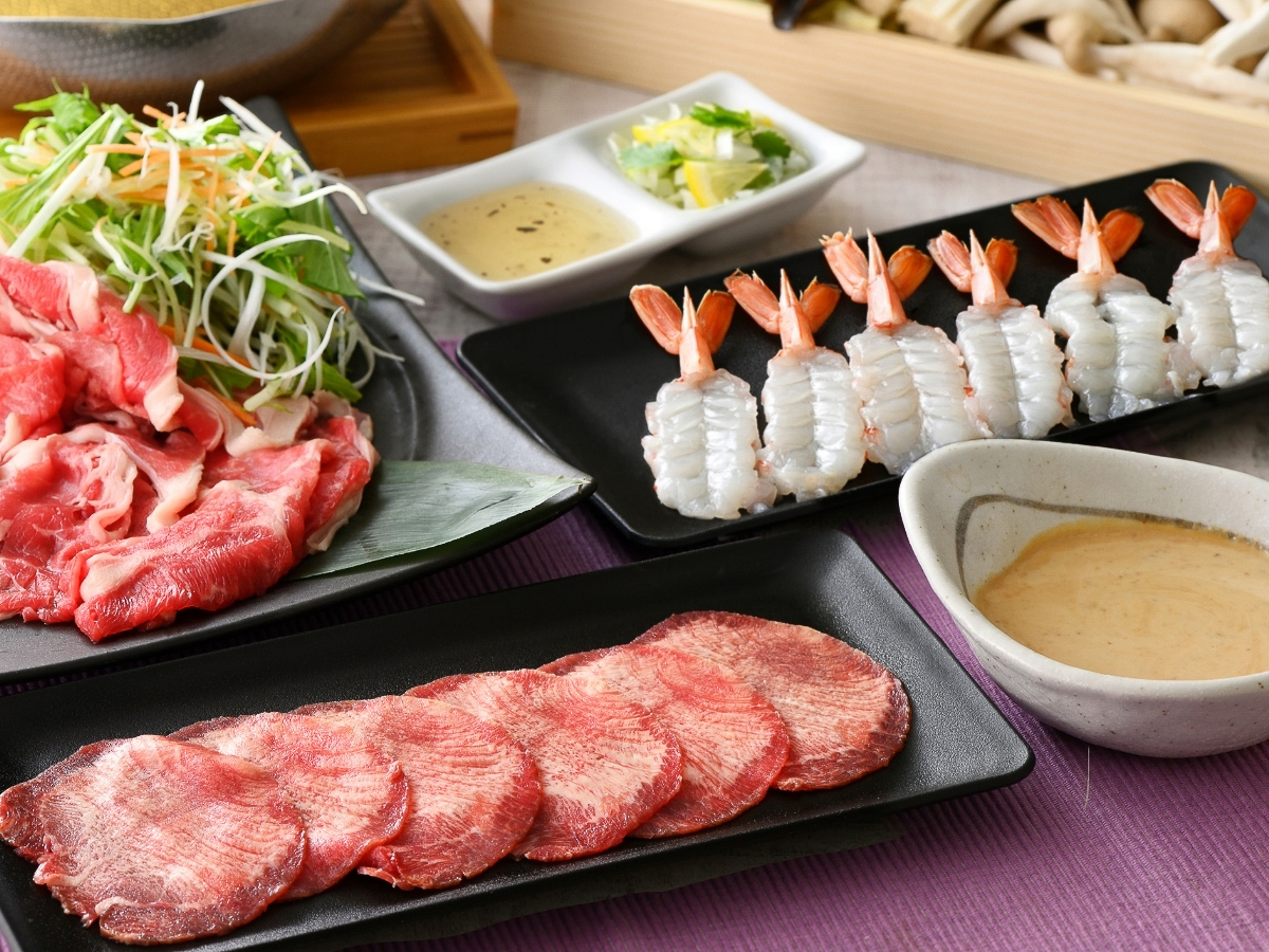 「牛タン」と「生海老」が食べ放題