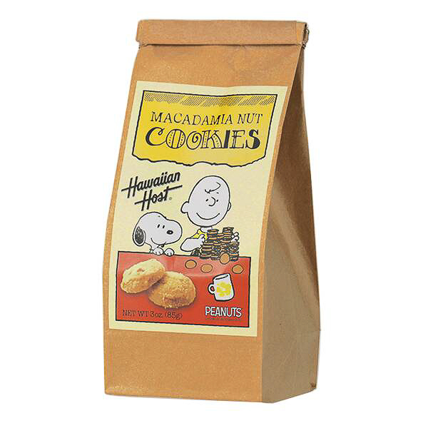 ハワイアンホースト スヌーピーとチャーリーブラウン マカデミアナッツクッキーバッグ