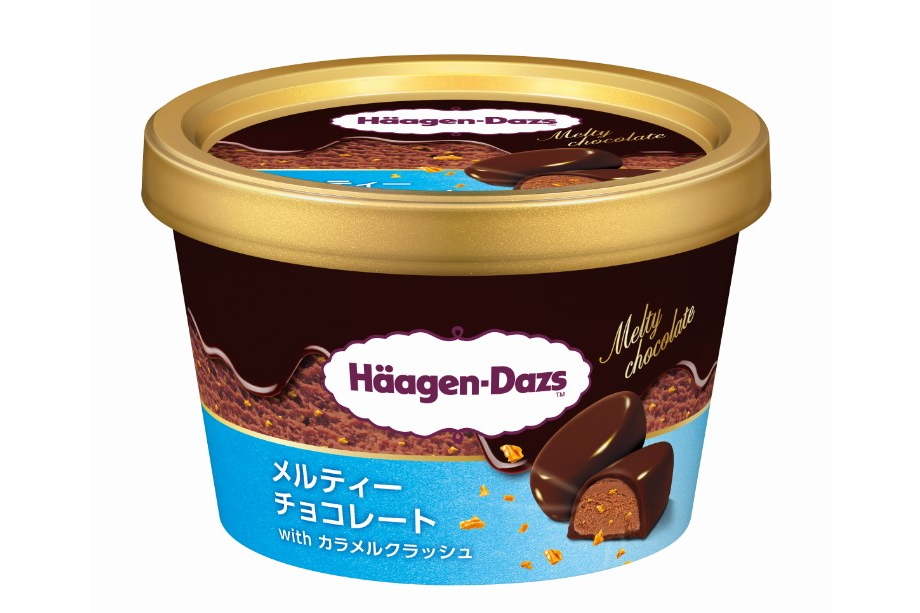 濃厚チョコレートのハーゲンダッツ「メルティーチョコレート with カラメルクラッシュ」（378円）