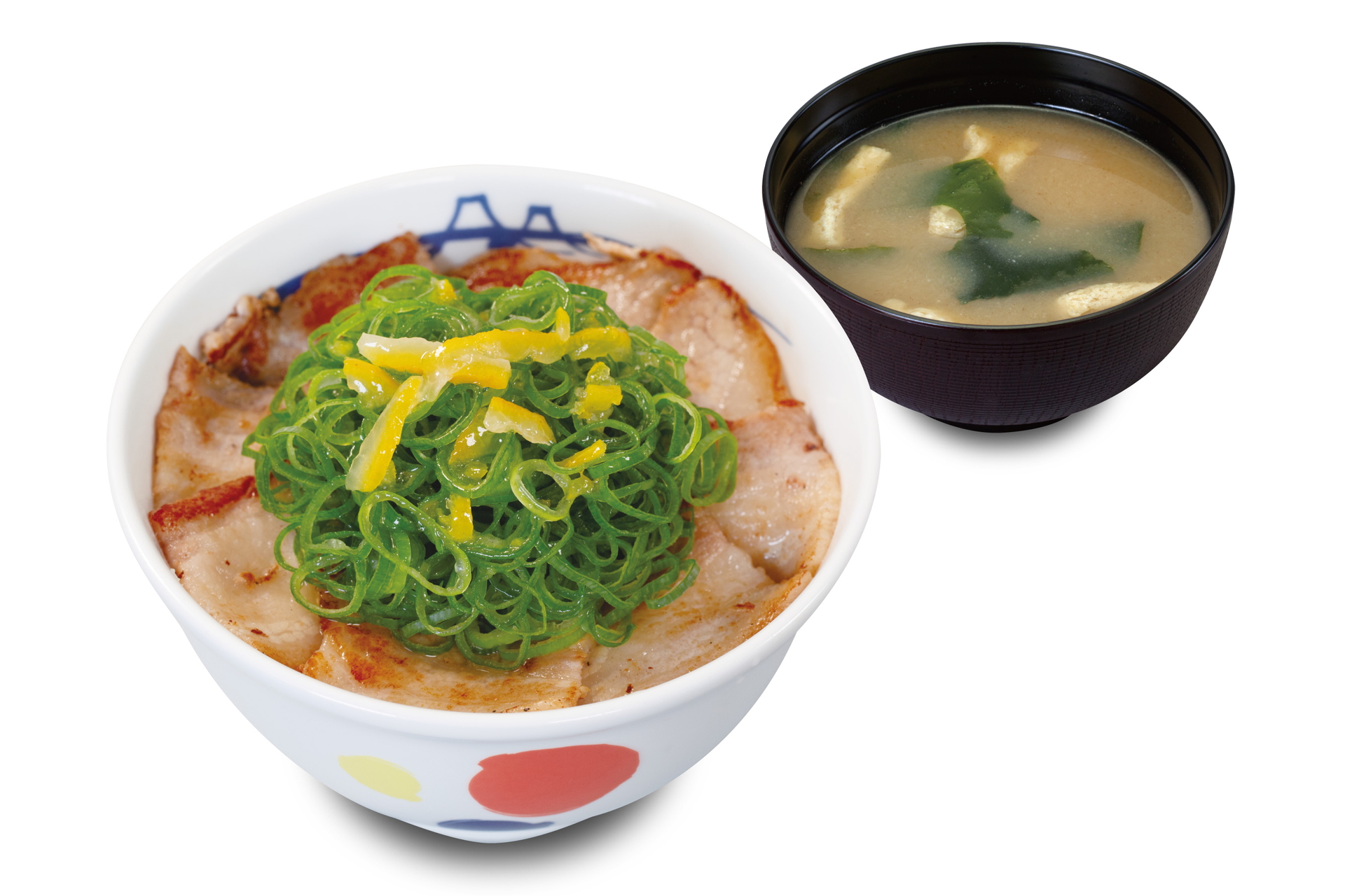 「ネギゆず旨塩厚切り豚カルビ丼」（並盛690円）