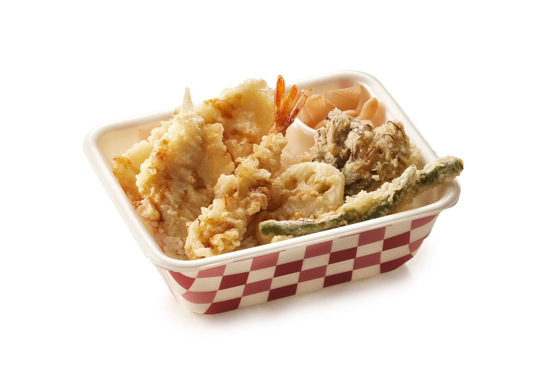 「オールスター天丼弁当」（830円）