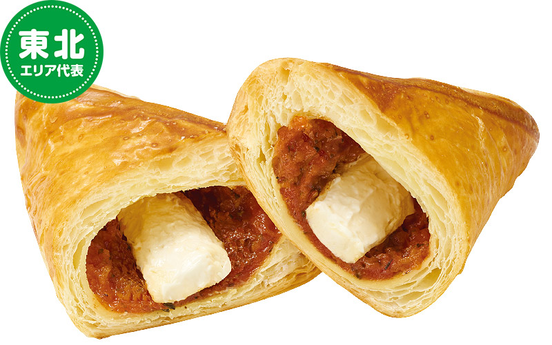 東北エリア代表「三角パイ（マルゲリータ風）」（178円）