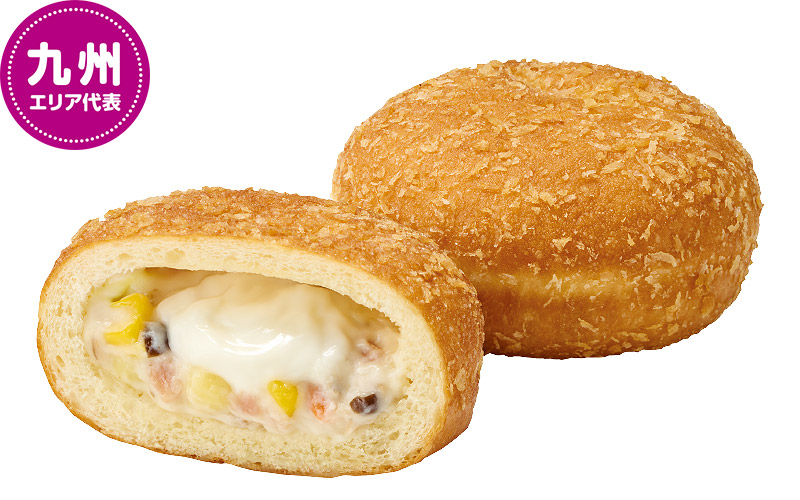 九州エリア代表「グラぱん（グラタン風フィリング入り揚げパン）」（190円）