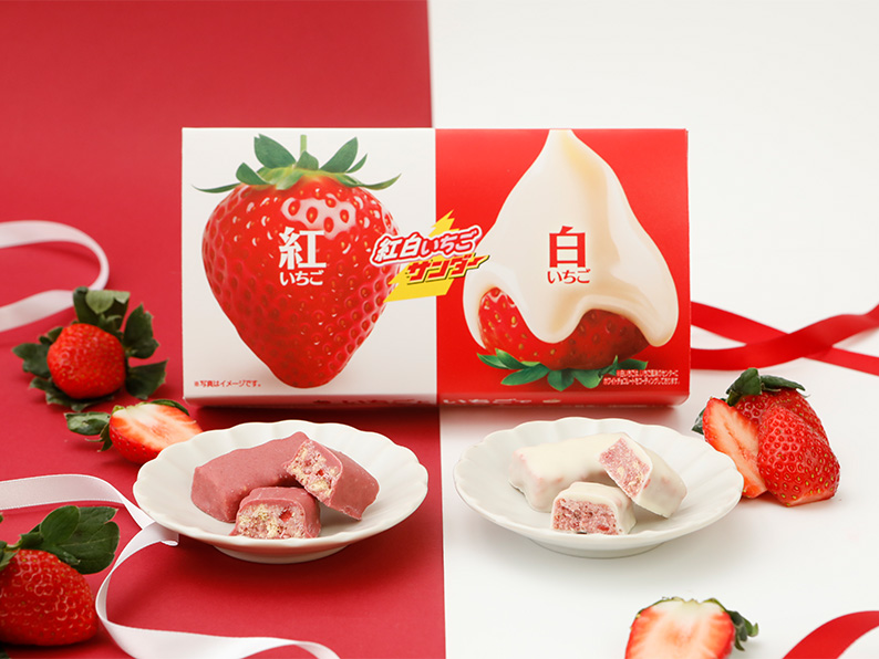 「紅白いちごサンダー」（1200円）