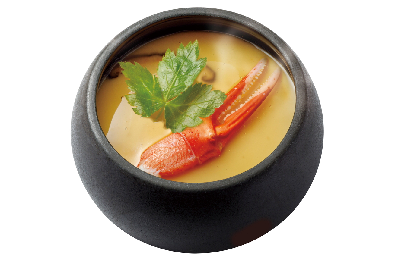 「2種のずわいがにの贅沢茶碗蒸し」（363円）