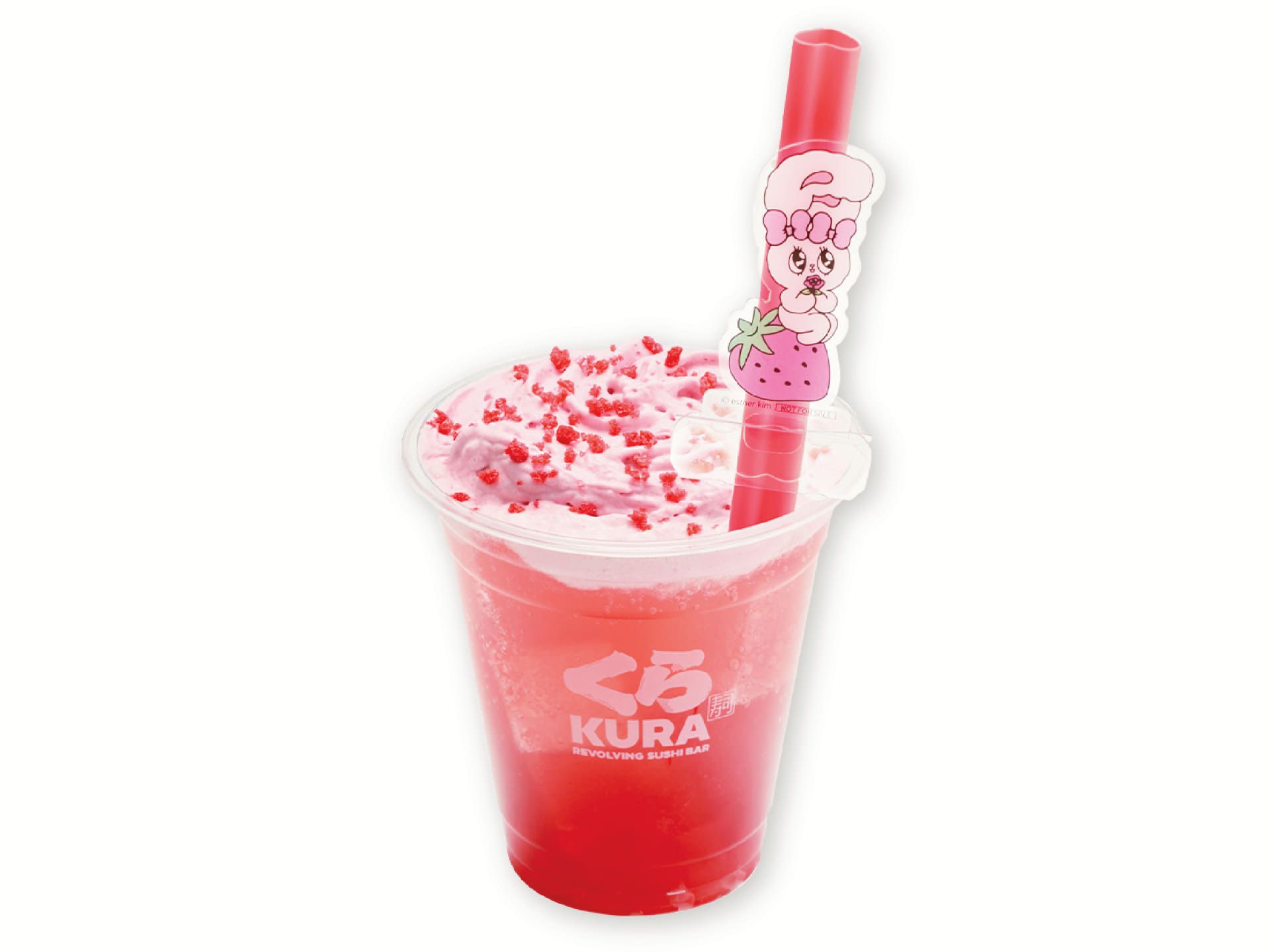 「エスターバニーのときめきいちごソーダ」（480円）