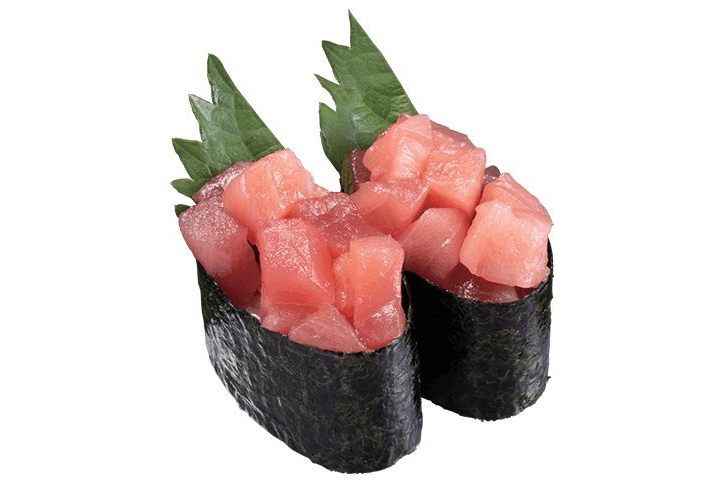 「特盛みなみ鮪とろぶつ軍艦」（2貫390円）
