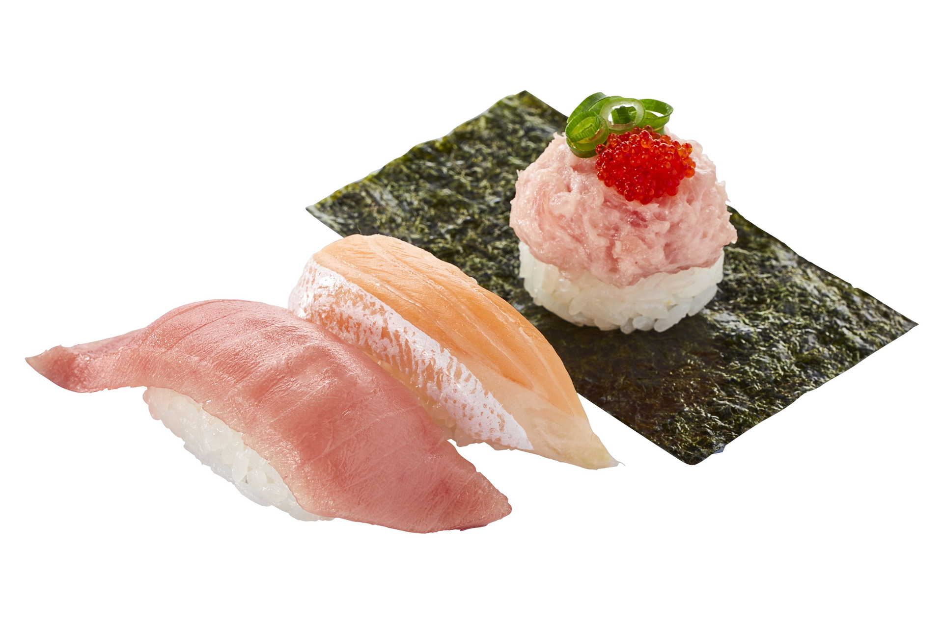 店内飲食限定「とろネタ三貫」（3貫360円）