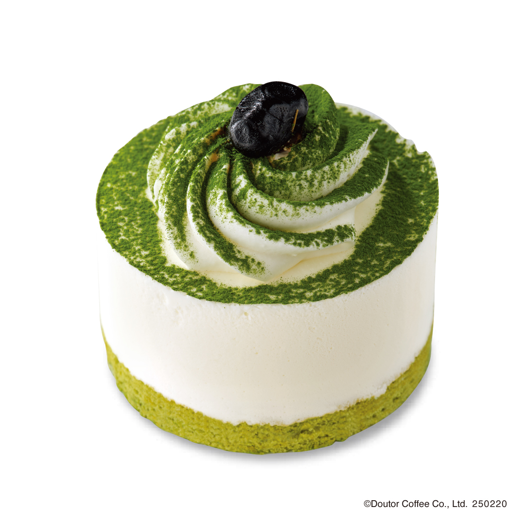 「抹茶と練乳のムースケーキ」（540円）