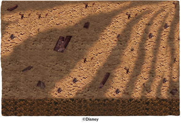 シンデレラはダークチョコビッツ入りチョコレート＆チョップドチョコレート（チョコレートスポンジ）