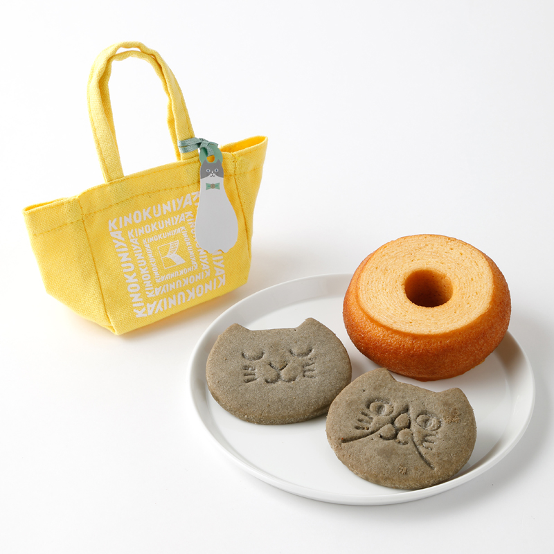 「紀ノ国屋 ねこミニスイーツバッグ（クロネコ/トラネコ/ハチワレ）」（各842円）