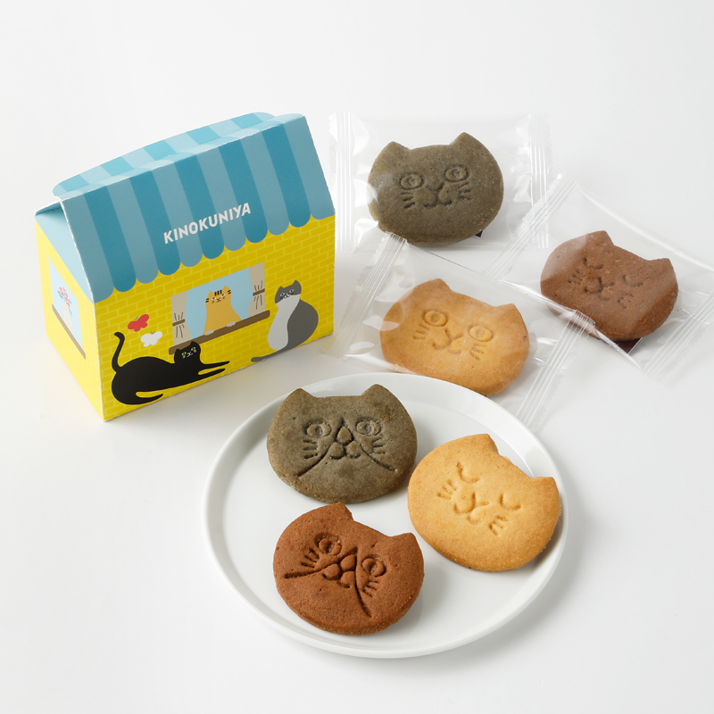 「紀ノ国屋 ねこクッキーアソート」（6枚入 572円/14枚入 1058円）