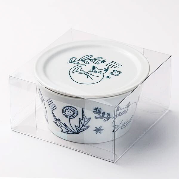 「ネコちゃん柄陶器キャニスター」（990円）