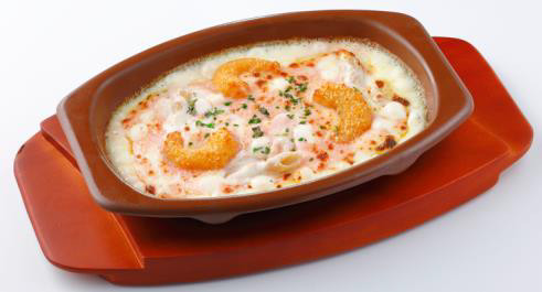 「ポップコーンシュリンプとタラコのクリーム（全粒粉）」（430円）