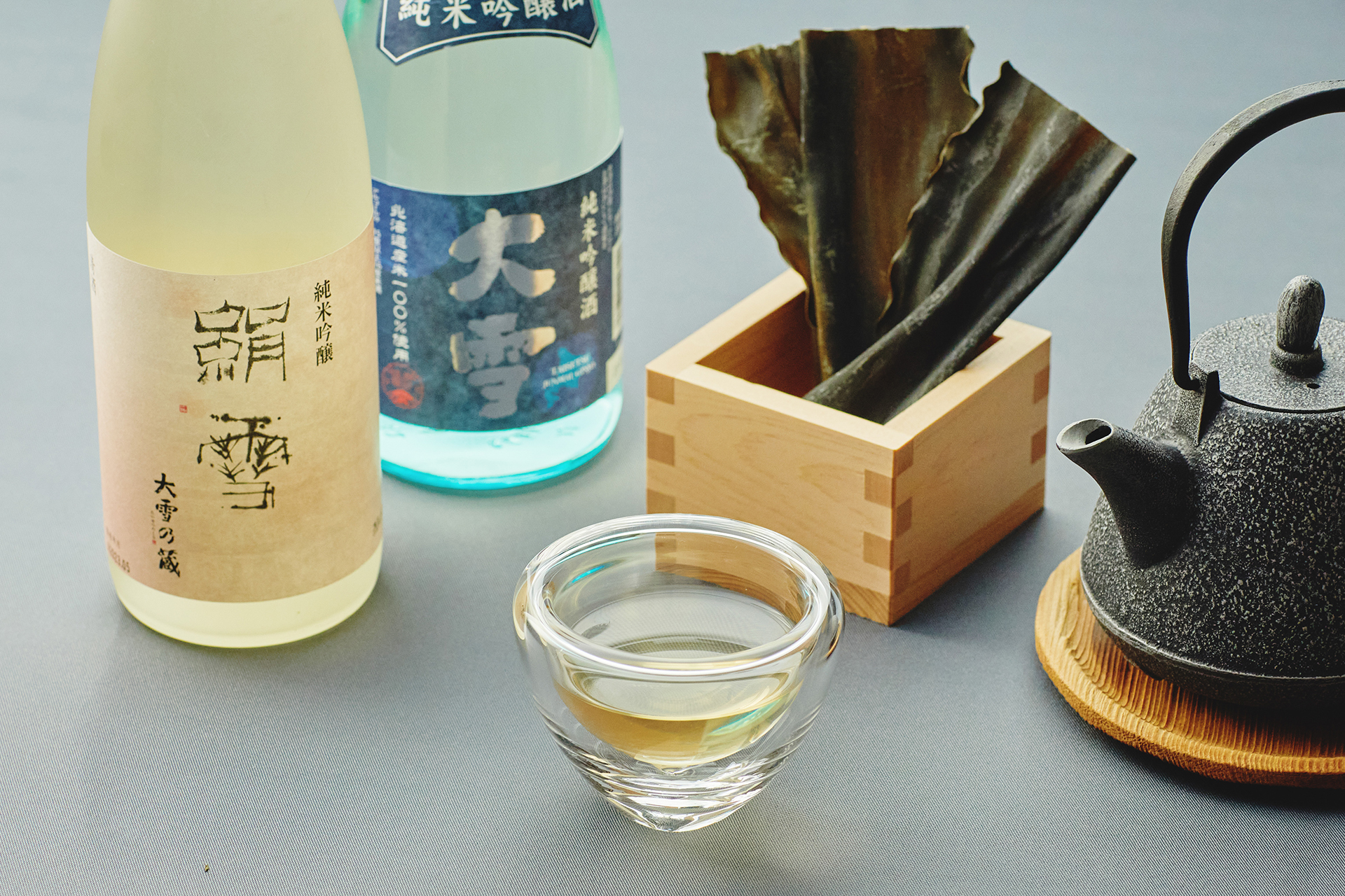 おでんの出汁を合わせた出汁割り日本酒