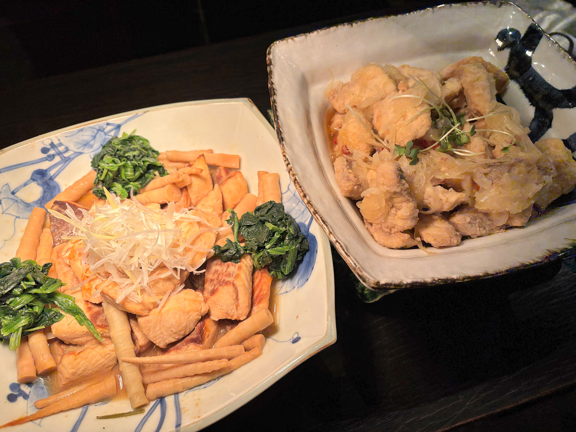 「サメの味噌煮」と「サメの南蛮漬け」