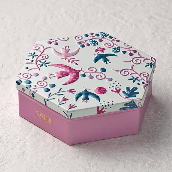 「スプリングリース フルーツ香るザクザククッキー缶」（ホワイト）