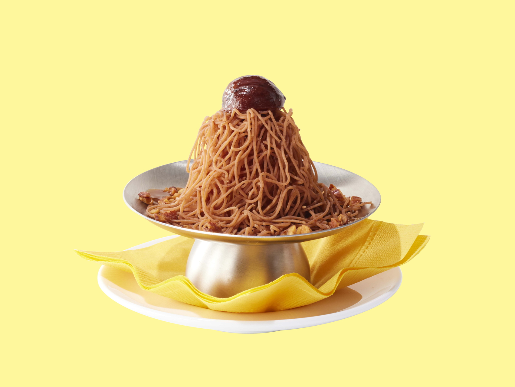 「ランチ ミニ！イタリア栗のしぼりたてモンブラン」（429円）