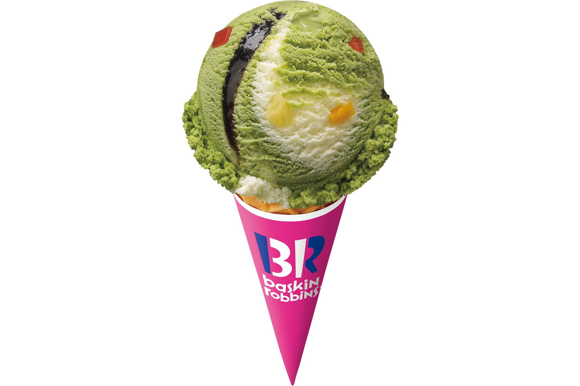 「ハイカラ抹茶あんみつ」（シングル・レギュラーサイズ 420円）