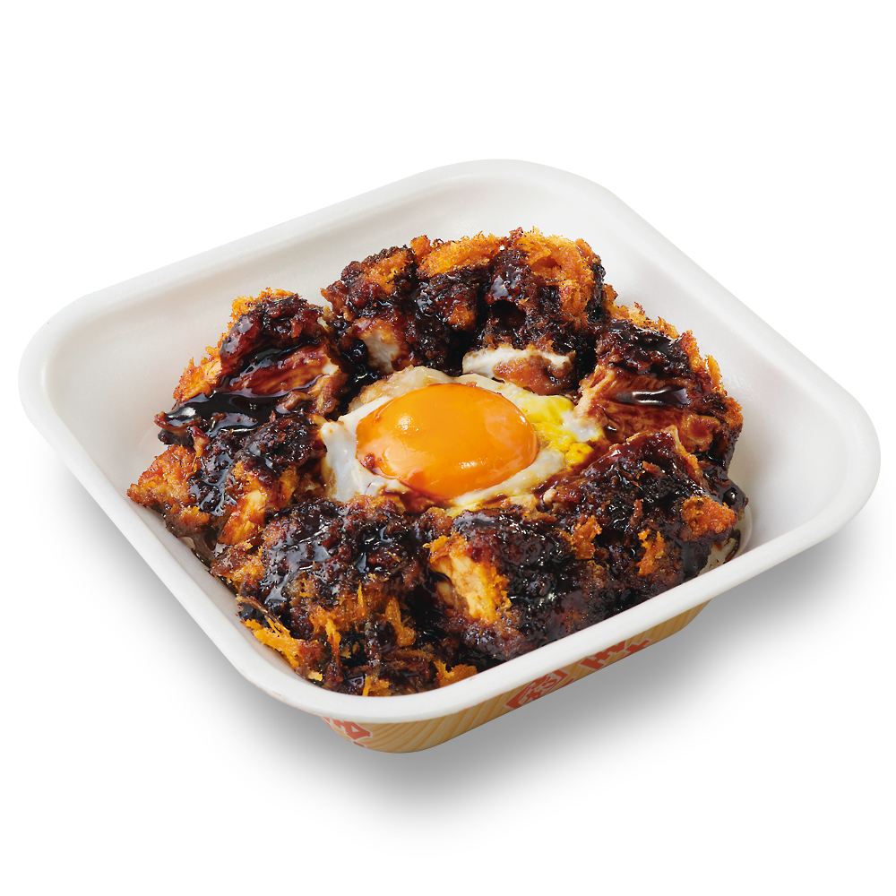 「黒味噌チキンカツ丼弁当」（637円）