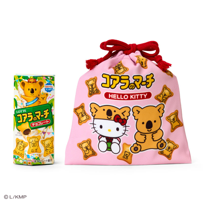 「コアラのマーチ＆巾着（全5種）」（各990円）