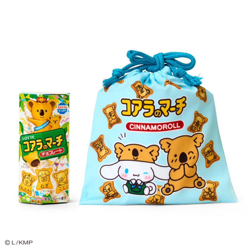「コアラのマーチ＆巾着（全5種）」（各990円）