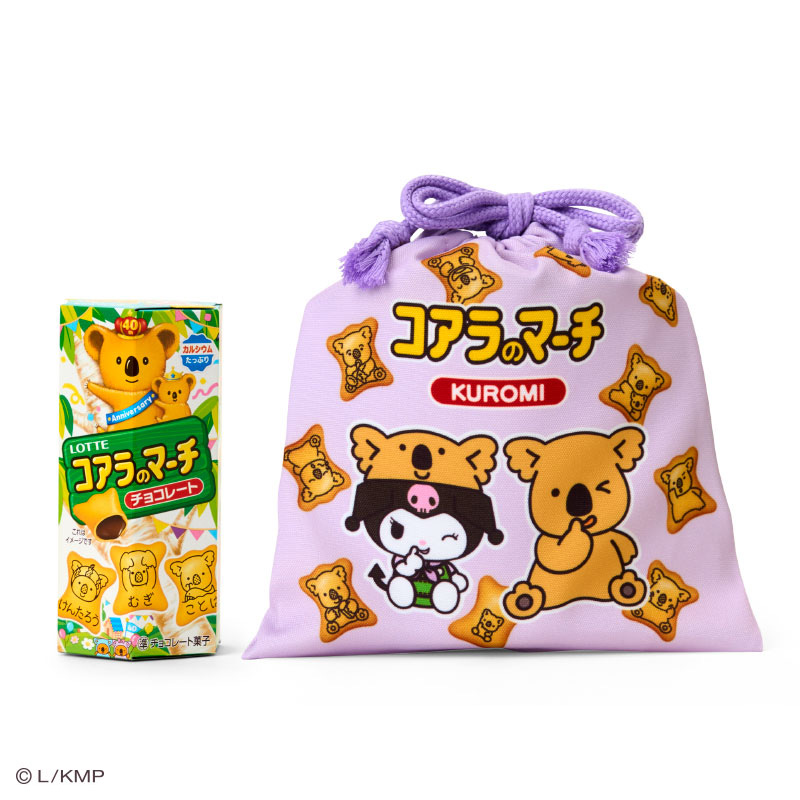 「コアラのマーチ＆巾着（全5種）」（各990円）