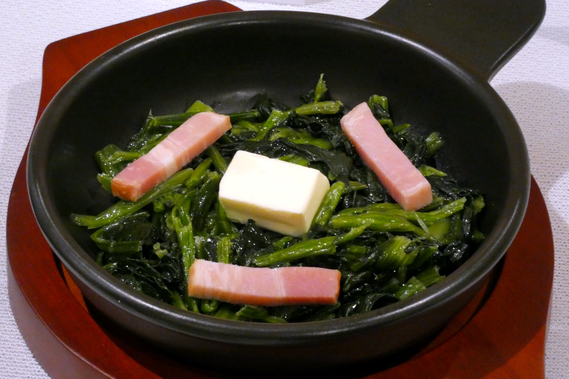 ほうれん草ベーコン