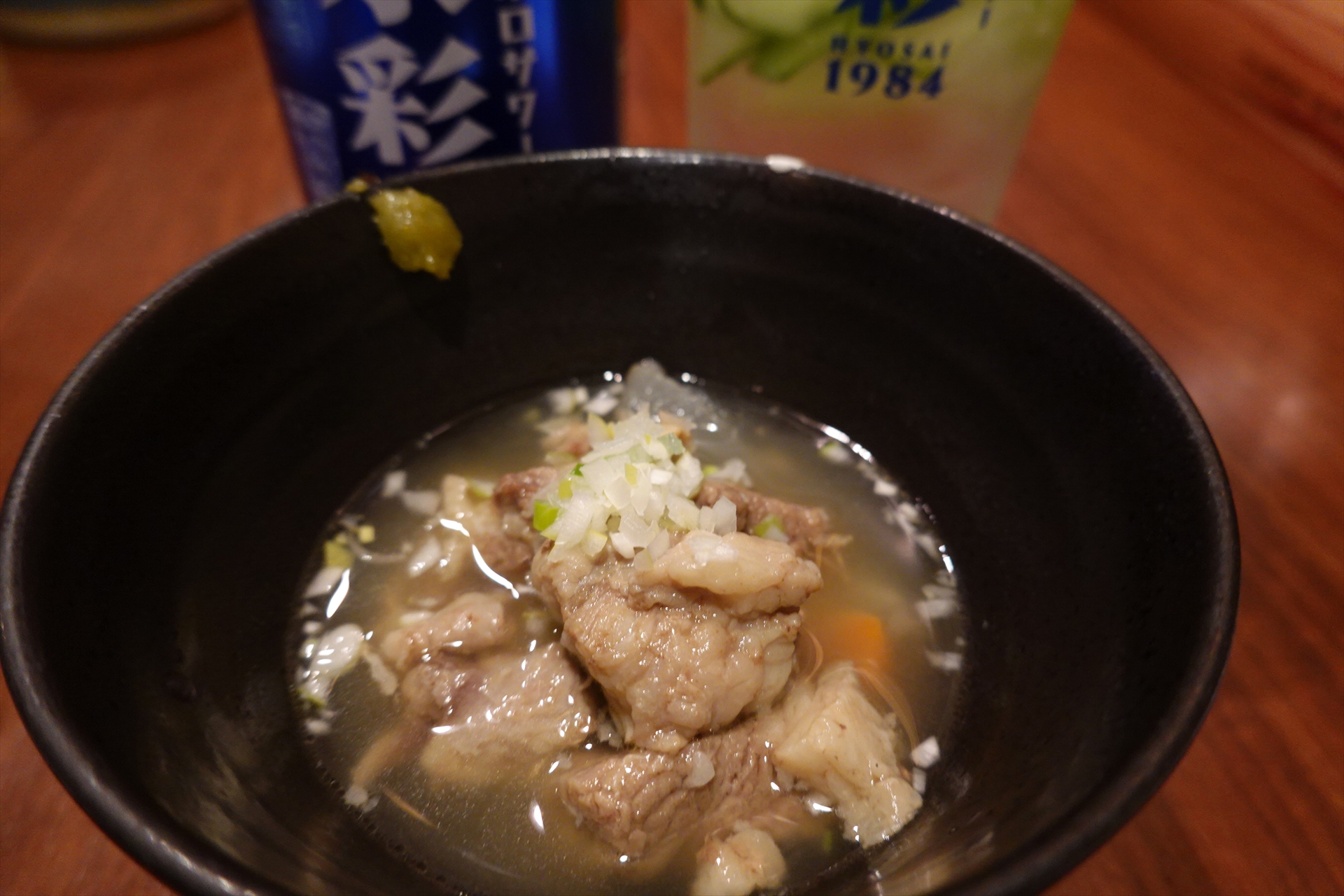 民家特製の「牛すじ煮」