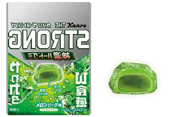 「カンロ　ザ・ストロンググミ メロンソーダ」（216円）