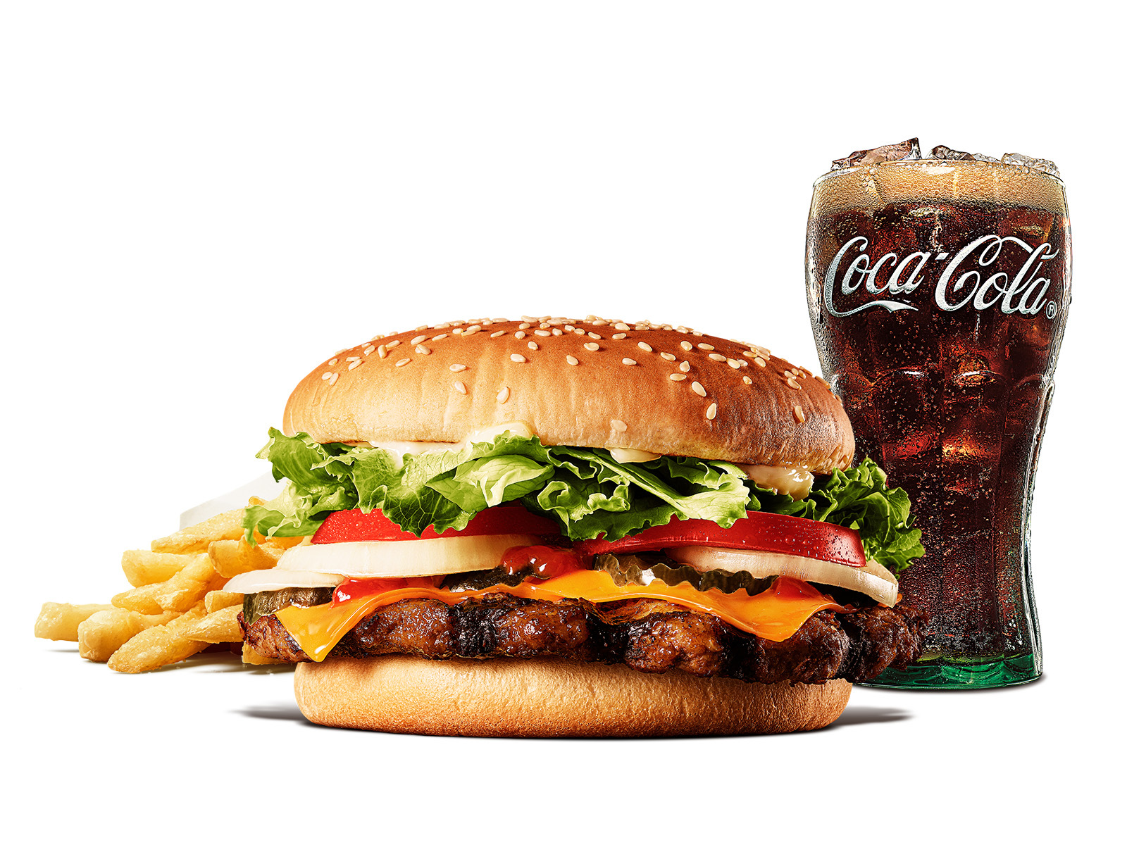 「ワッパー チーズ セット」（690円←990円）