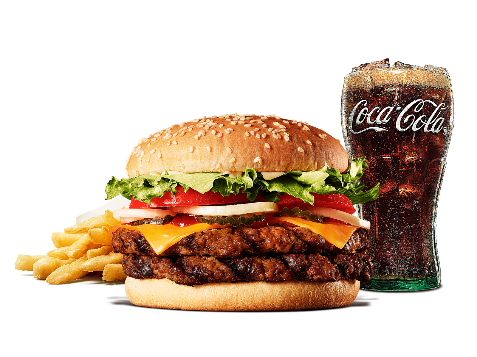 「ダブルワッパー チーズ セット」（1040円←1340円）